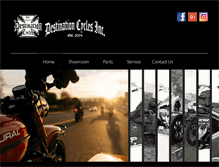 Tablet Screenshot of destinationcycles.com